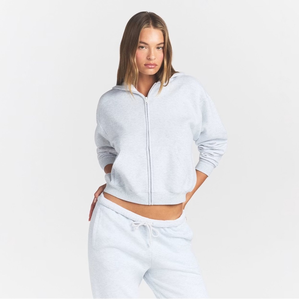 SKIMS Cotton Fleece Classic Zip Up Hoodie